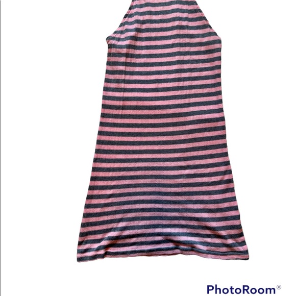 FREE PEOPLE STRIPED PINK & PURPLE TANK SIZE MEDIUM STRETCH KNIT - Picture 4 of 13